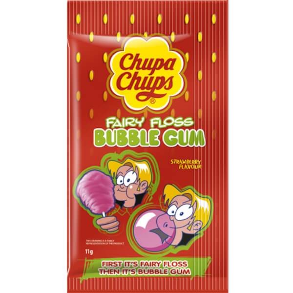 Chupa Chups Fairy Floss Bubble Gum (11 g.)