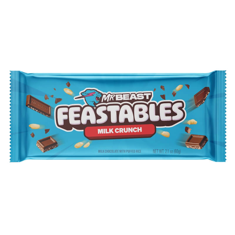 Mr Beast Feastables Milk Crunch Chocolate Bar